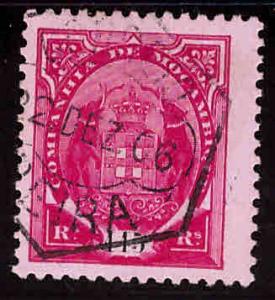 Mozambique  Company Scott 28 Used stamp from 1897-1907 Coat of Arms set