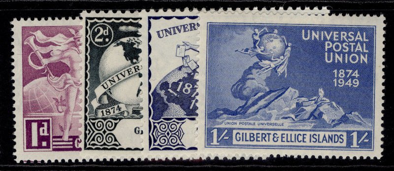 GILBERT AND ELLICE ISLANDS GVI SG59-62, anniversary of UPU set, M MINT.