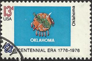 # 1678 USED STATE FLAG OKLAHOMA
