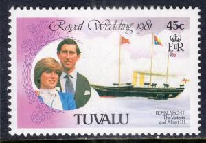 Tuvalu 159 Royal Wedding Ship MNH VF