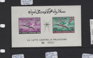 Afghanistan 1961 Malaria S/s Imperf  MNH (2gwq)