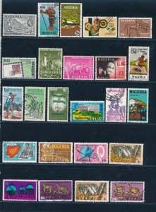 D386810 Nigeria Nice selection of VFU Used stamps