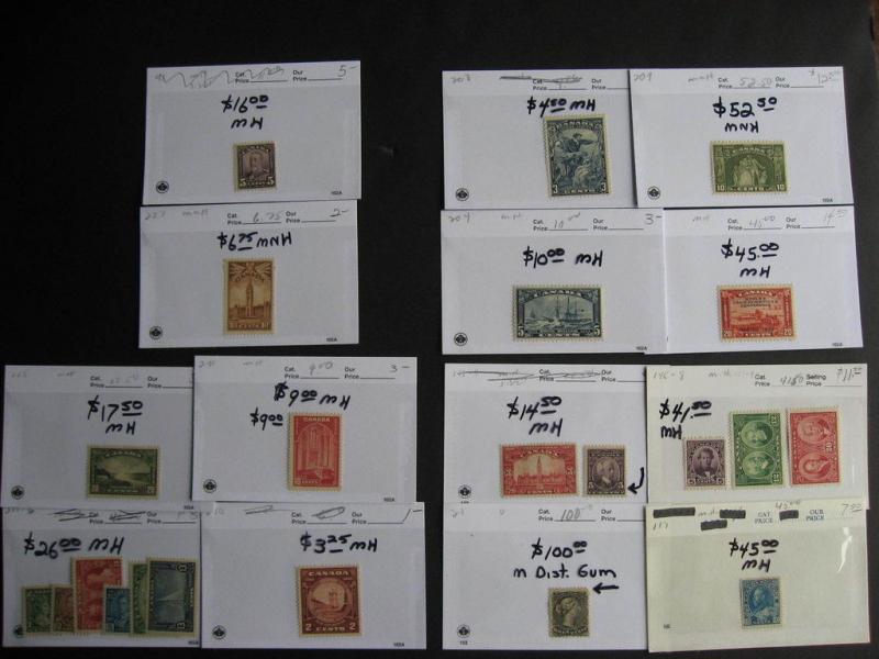 CANADA better old mint stuff presented in sales cards part 2 of 2 PLZ Read Desc
