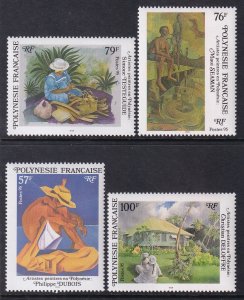 French Polynesia 669-672 Paintings MNH VF