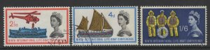 GB SG639p/41p 1963 LIFEBOAT PHOSPHOR FINE USED 