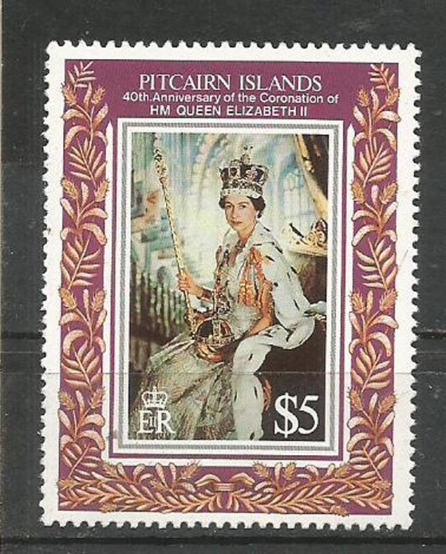 PITCAIRN ISLANDS, 1993, MNH  $5,,Coronation Queen Elizabeth Scott 383