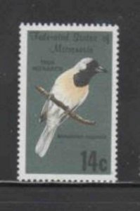 MICRONESIA #32 1985 14c TRUK MONARCH BIRD MINT VF NH