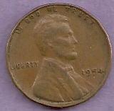 1954 P Lincoln Wheat Cent #115