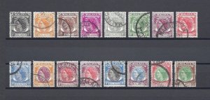 MALAYA/MALACCA 1954/57 SG 23/38 USED Cat £120