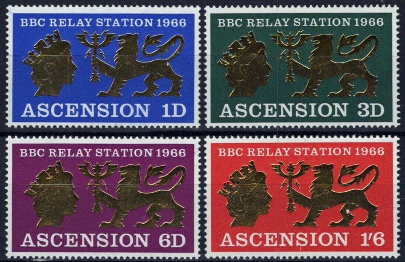 ZAYIX Ascension 111-114 MNH Communications BBC Emblem 021423S90 