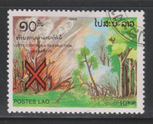 Laos 943 Fight Forest Fires 1989