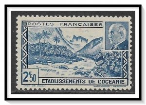 French Polynesia #125B Vichy Issue NG