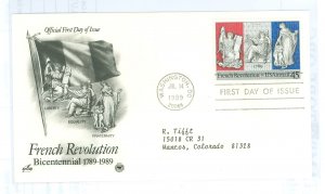 US C120 1989 French Revolution, typed address