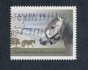 Canada 2009 Scott 2330 used - 54c, Horses, Newfoundland pony