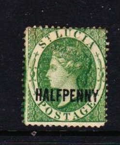 Album Treasures St Lucia Scott # 19  1/2p Victoria Mint No Gum