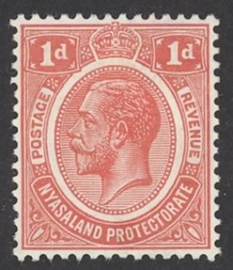 Nyasaland Protectorate Sc# 13 MH 1913-1919 1p scarlet King George V