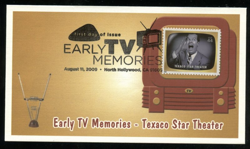 US 4414a Early TV Memories Texaco Star Theater UA Fleetwood cachet FDC DP