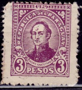 Paraguay, 1936, Ignacio Iturbe, 3p, Scott# 296, used