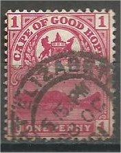 CAPE OF GOODHOPE, 1900, used 1p, Table Mountain, Scott 62