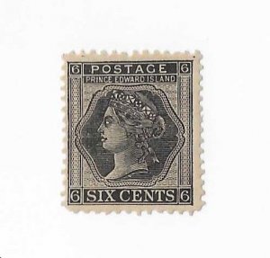 Prince Edward Island Sc #15 6c black OG FVF