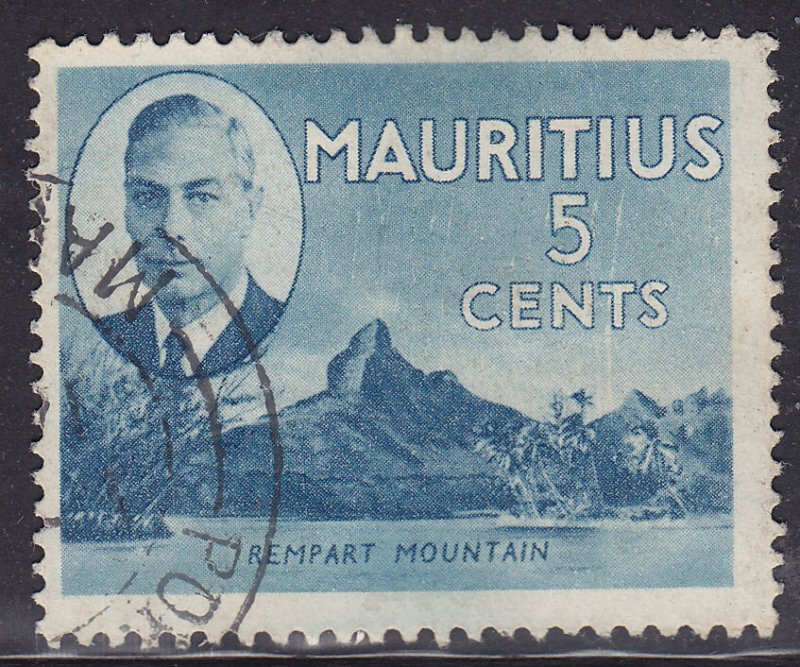 Mauritius 239 Rempart Mountain 1950