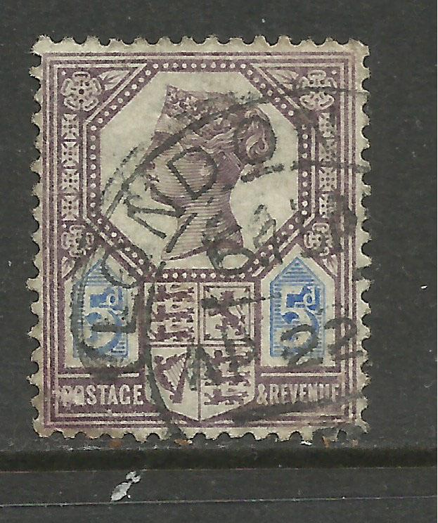 GB 1888 QV 5d Purple/Blue DIE 2 Jubilee SG 207a ( L450 )