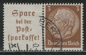 Germany Scott # 416, label A13.1, used, se-tenant, Mi # W79