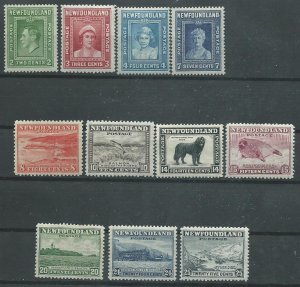 Newfoundland 254-256,258-265  Mint  most NH  VF  1941-49   PD