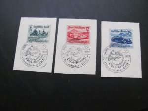 GERMANY 1939 USED  B141-3 AUTO RACES SET  $100+ (113)