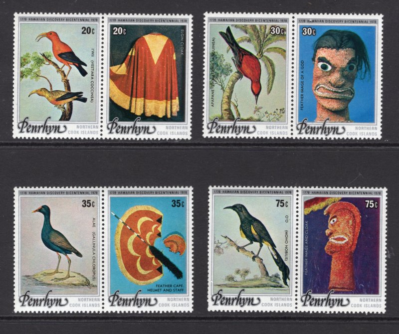 Penrhyn 93-96 MNH/Very Fine 1978 Bicentenary of Discovery of Hawaii
