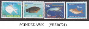 BANGLADESH - 1983 LOCAL FISH /MARINE LIFE 4V MNH