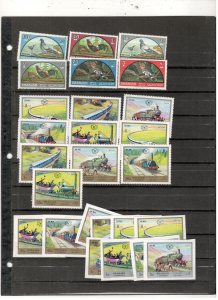 SHARJAH COLLECTION ON STOCK SHEET ALL MINT