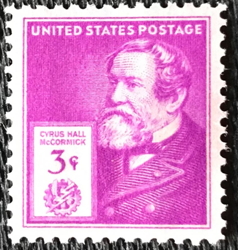 US #891 MNH Single Cyrus Hall McCormick SCV $.30 L37