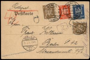 Germany 1926 Weimar Berlin Rohrpost Pneumatic Mail Cover 82922