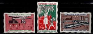 Madagascar Scott 410-412 MH* set