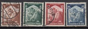 Germany - 1935 Return of SAAR Sc# 448/451  (417N)