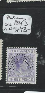 BAHAMAS (P1508B) KGVI 3D PERF SPECIMEN SG154S MOG