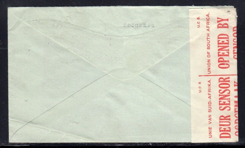 South West Africa Censored to Switzerland 1940 c536