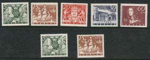 SWEDEN Scott 268-274 MNH** 1938 complete set CV $39