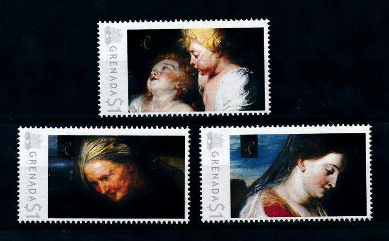 [100053] Grenada 2009 Art Painting Rubens Virgin and Child  MNH