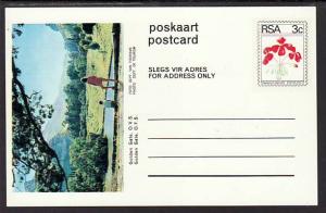 South Africa Flower Unused Postal Card 