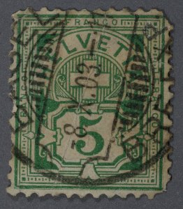 Switzerland #74 Used VG/F BASEL Cancel  Date 8 X 03 - 11