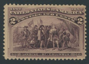USA 231 - 2 cent Columbian - Fine Mint-nh Cat $31.00