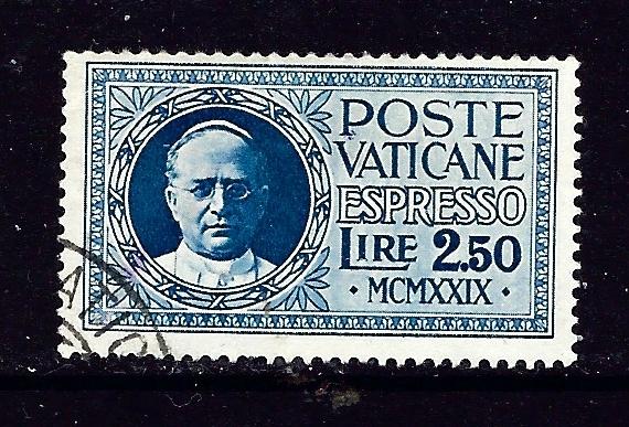 Vatican E2 Used 1929 issue 