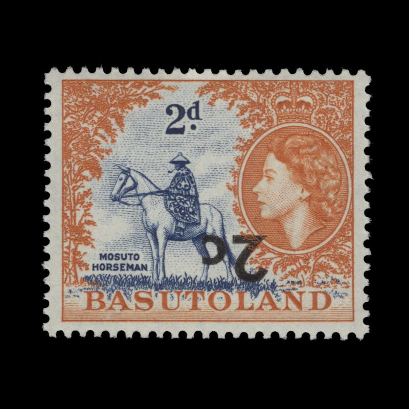 Basutoland 1961 (Variety) 2c/2d Mosuto Horseman