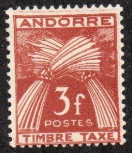 French Andorra Sc #J35 Mint Hinged