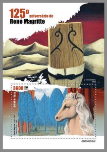 GUINEA-BISSAU 2023 MNH IMPERF. René Magritte Paintings S/S #638b2