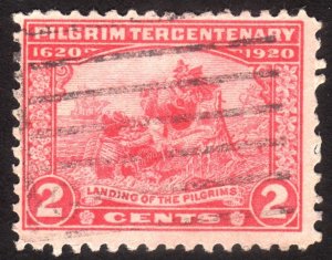 1920, US 2c, Landing of the Pilgrims, Used, Sc 549