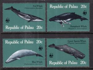 Palau 24-27 Whales MNH VF