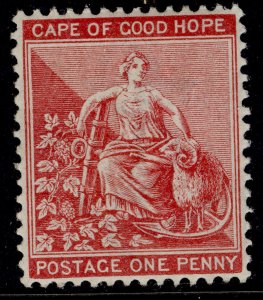 SOUTH AFRICA - Cape of Good Hope QV SG49a, 1d carmine-red, LH MINT. Cat £16.